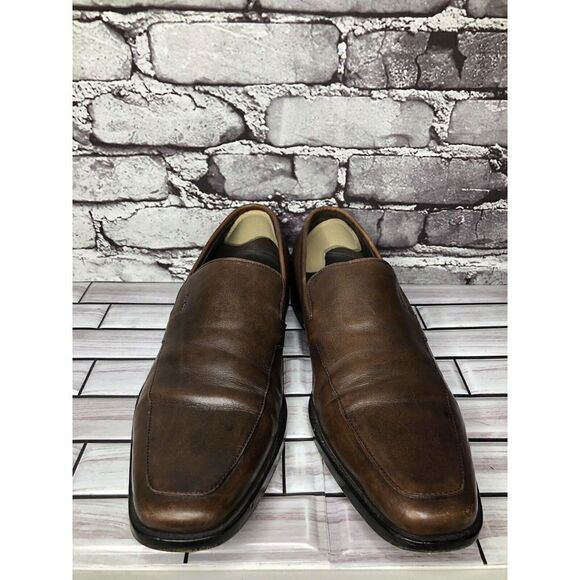 BOSS Hugo Boss Brown Leather Slip On Loafers Dress Shoes Men’s Sz 10.5M US/44EU main image 7